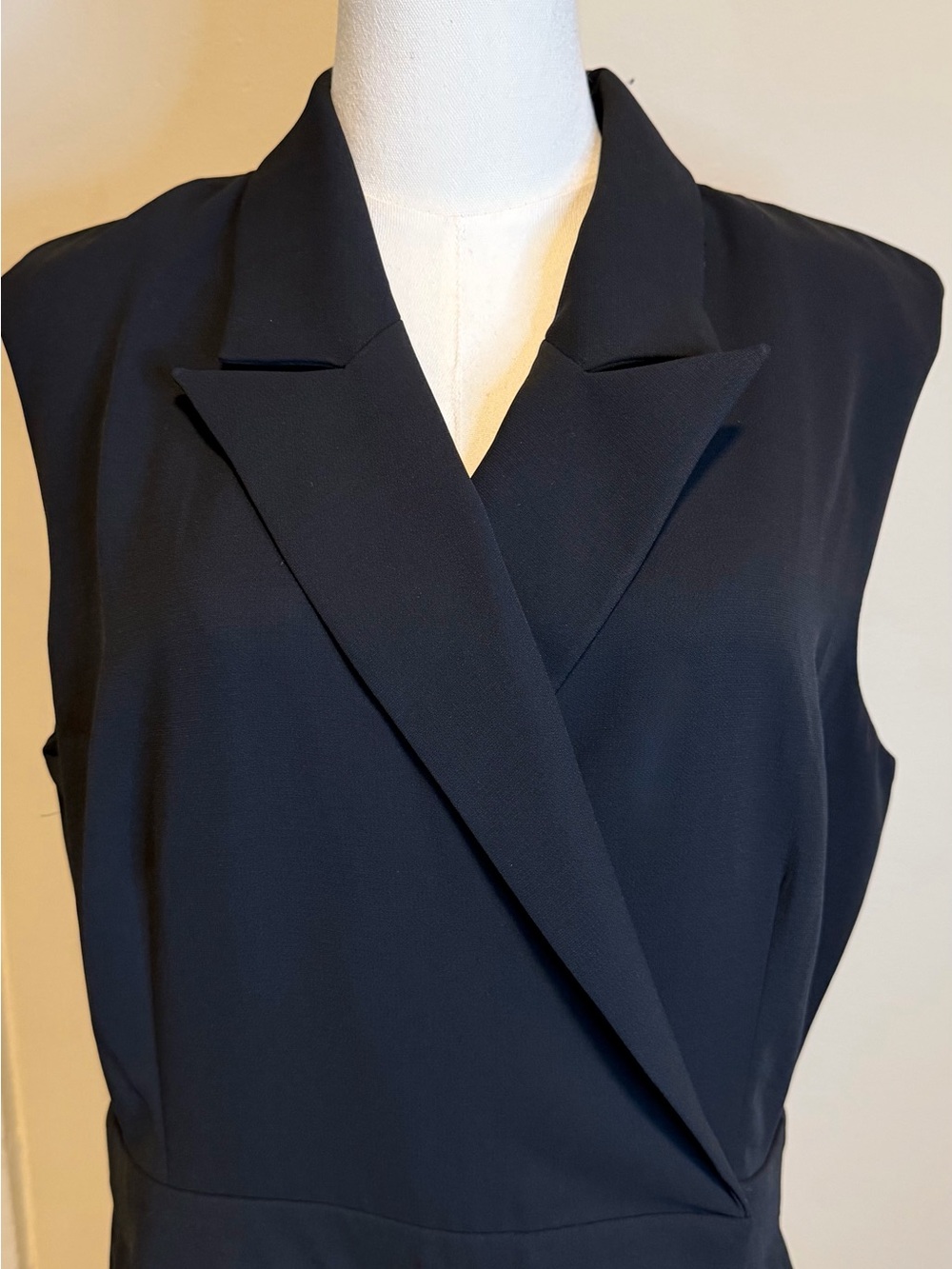 LOFT Black Sleeveless Blazer Jumpsuit - Picture 5 of 8